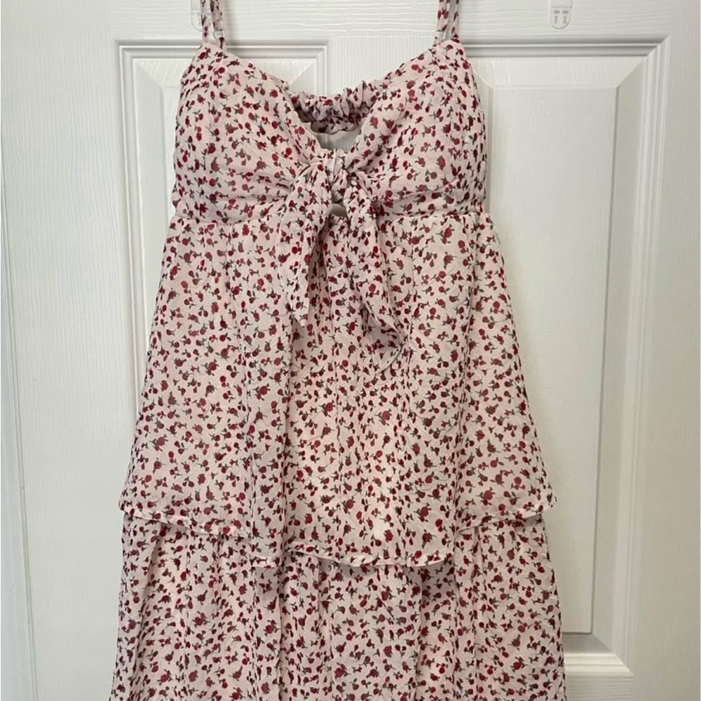 Dry Goods Ruffled Tie Front Sundress